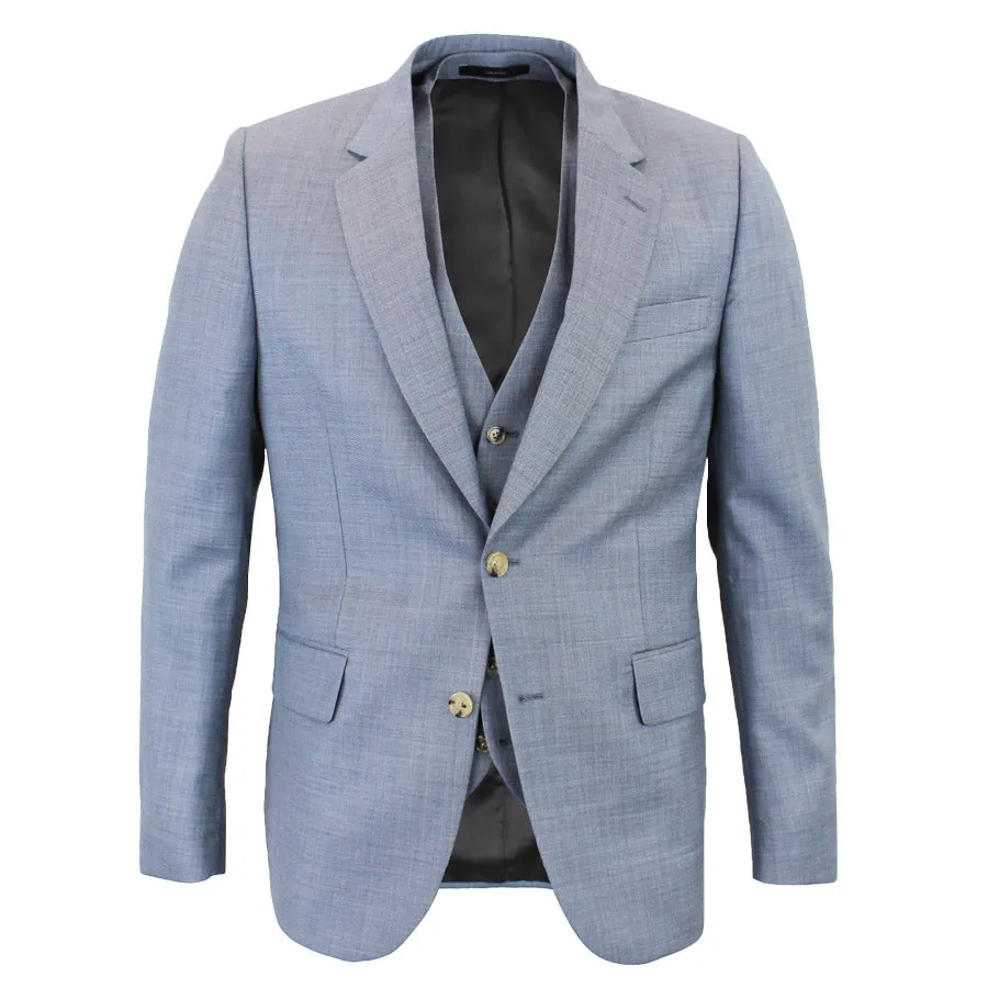 Paul Smith - Soho Tailored Fit 3-Piece Suit in Light Blue