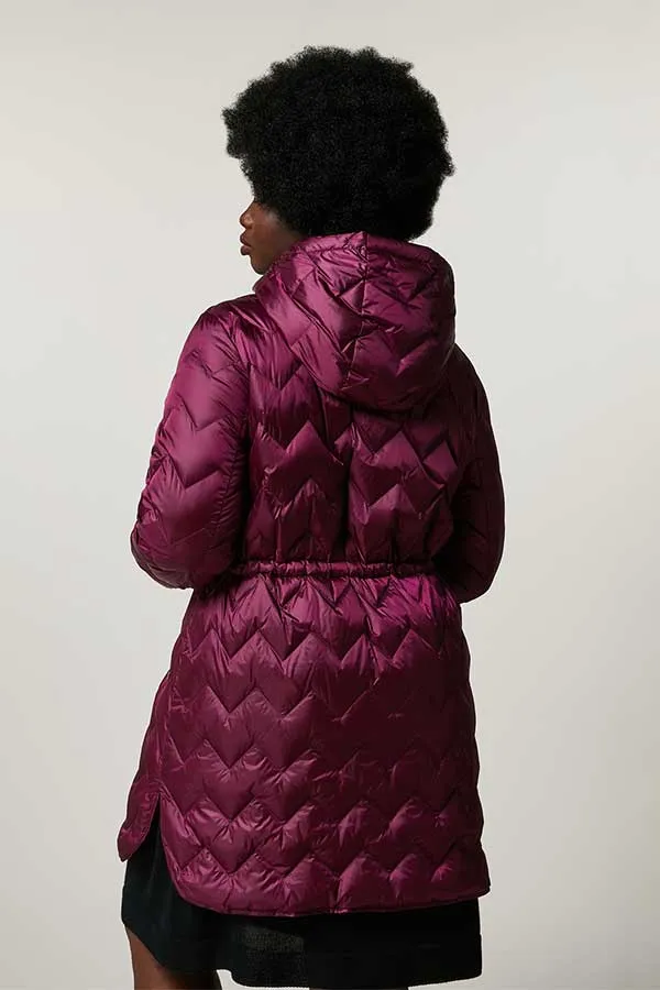 Persona (by Marina Rinaldi) PAGAIA BURGUNDY SHINY NYLON PARKA