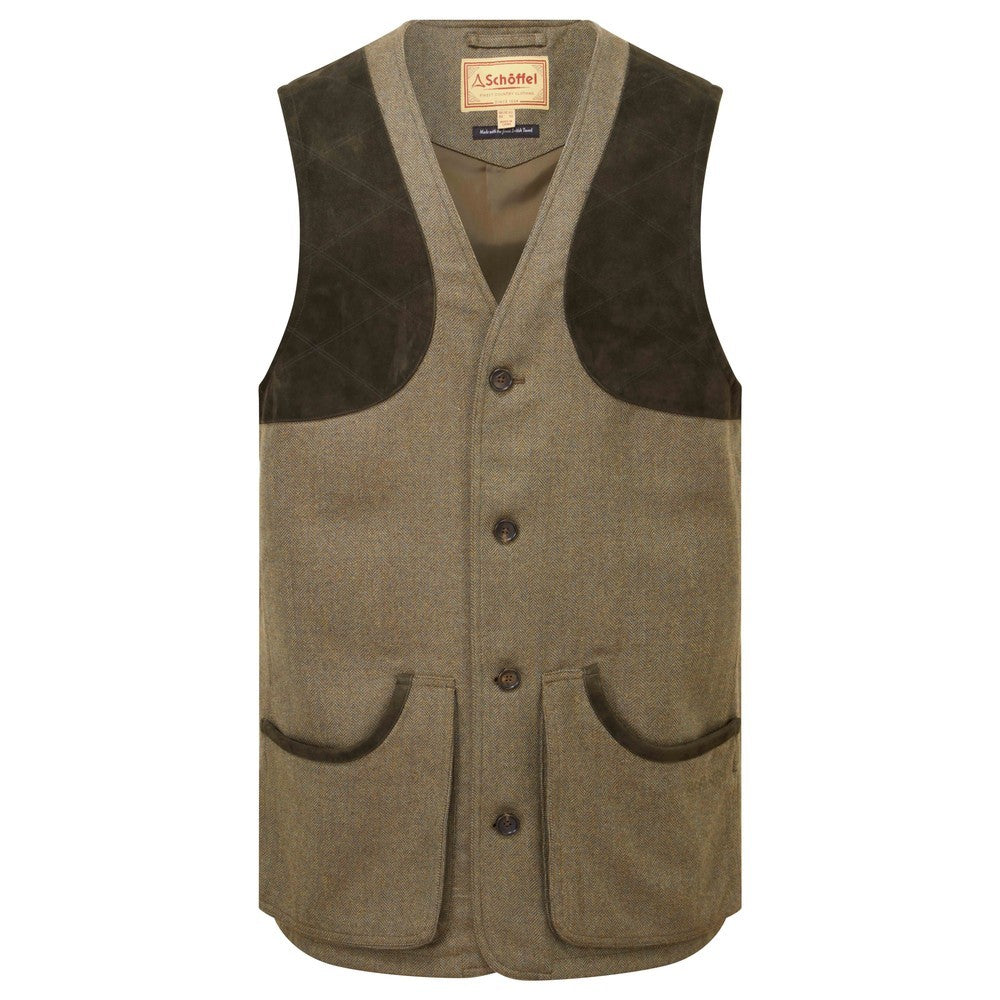 Ptarmigan Tweed Waistcoat II                             Loden Green H/Bone Tweed