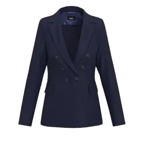 RIDGE DOUBLE-BREASTED JACKET Woman Midnight Blue