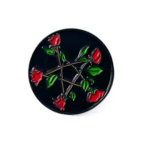 Rose Pentacle Pin