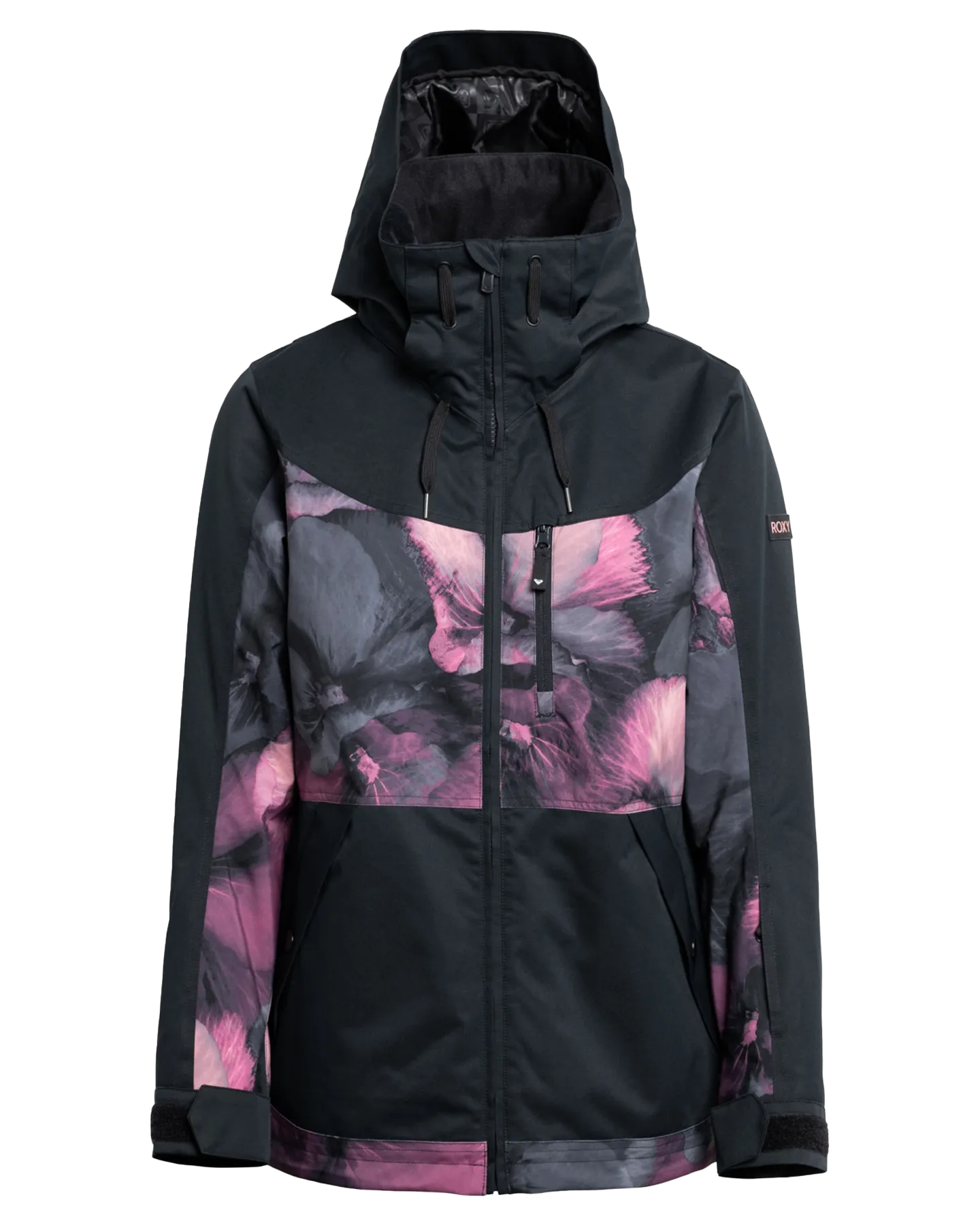 Roxy Women's Presence Parka Technical Snow Jacket - True Black / Pansy Pansy | Shop Coats & Jackets at Trojan Wake Ski S