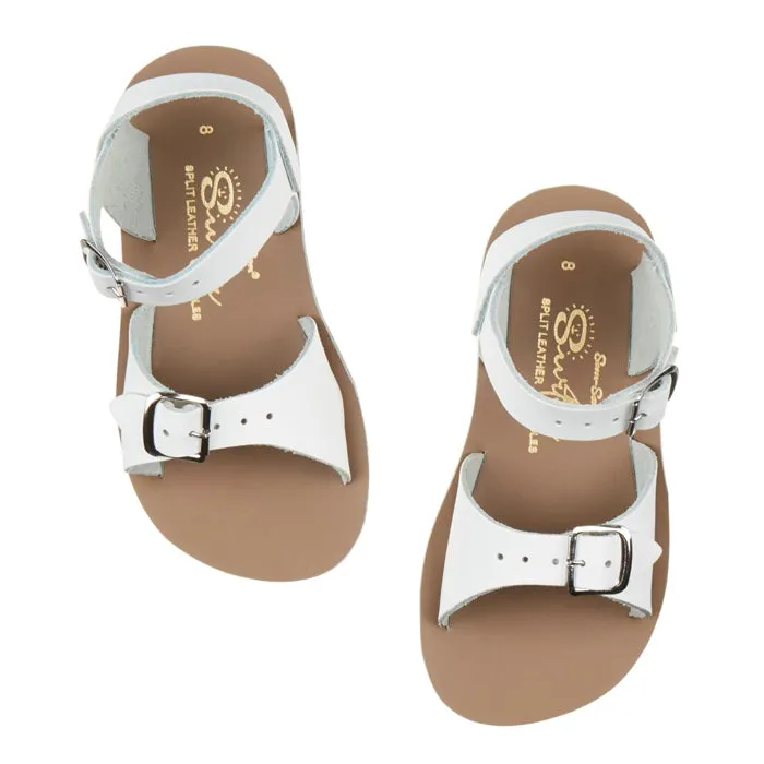 Salt Water Child Surfer Sandals White