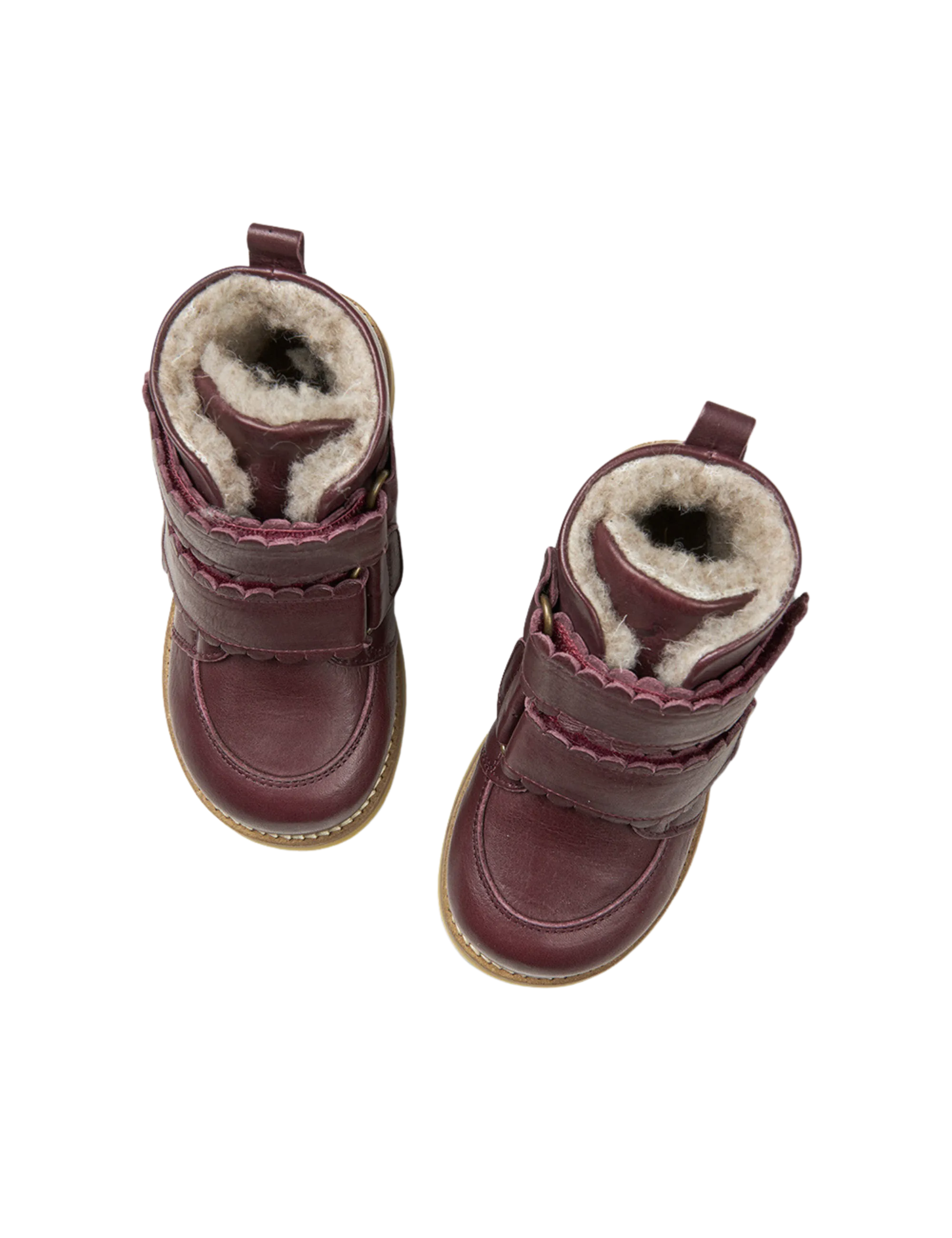 Scallop Winter Boot - Plum