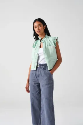 Seventy + Mochi Pablo Waistcoat - Washed Mint: Size 10