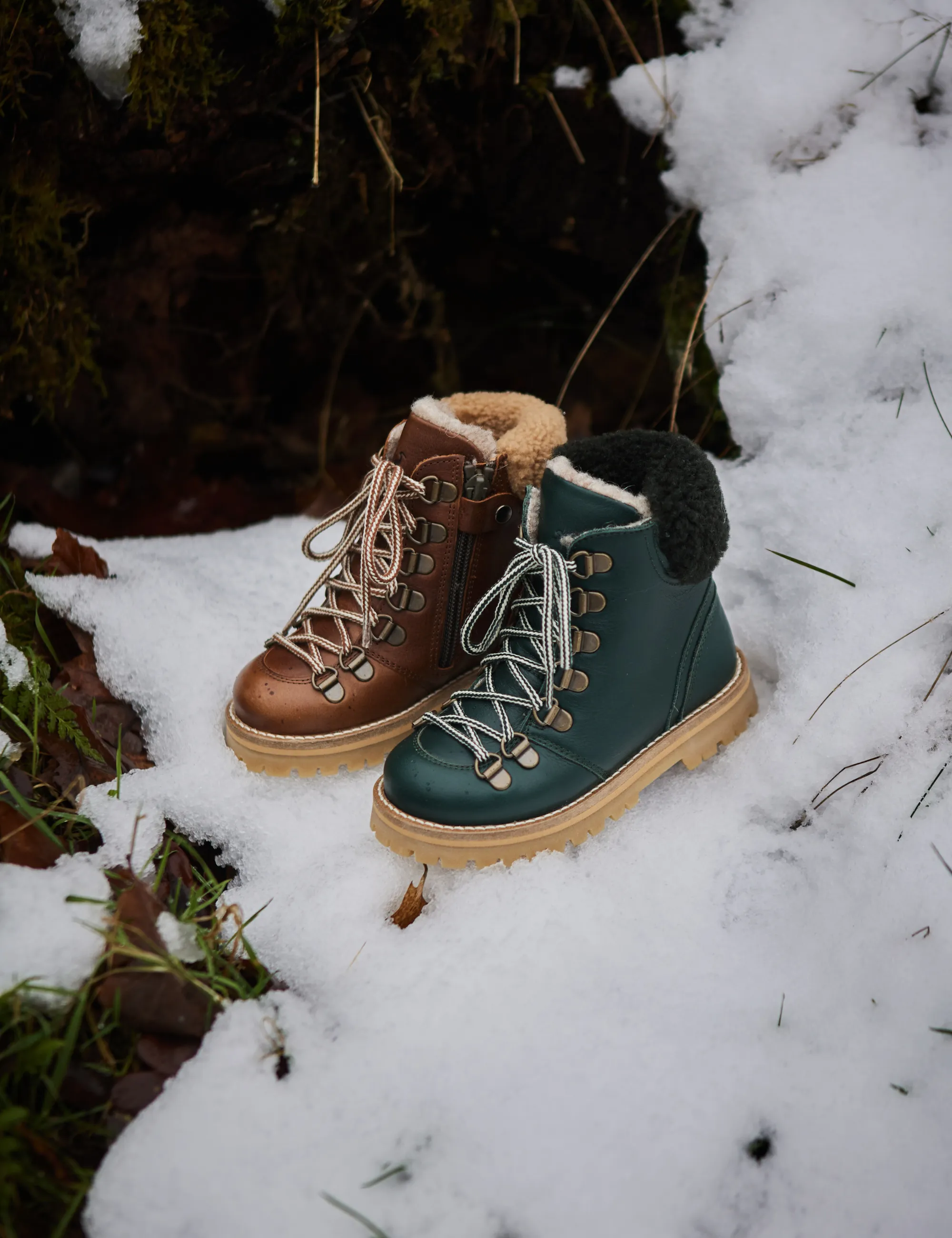 Shearling Winter Boot - Kale