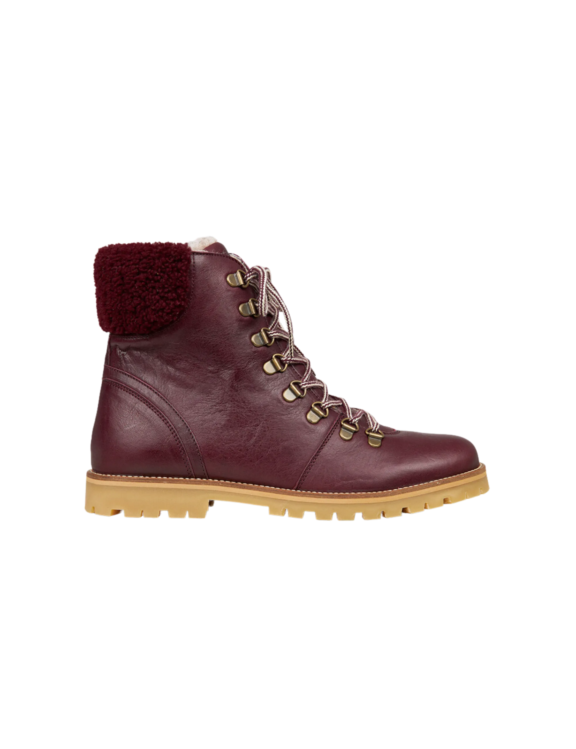 Shearling Winter Boot Women - Plum