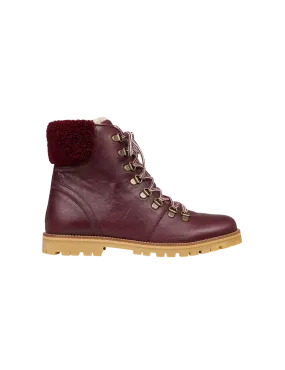 Shearling Winter Boot Women - Plum