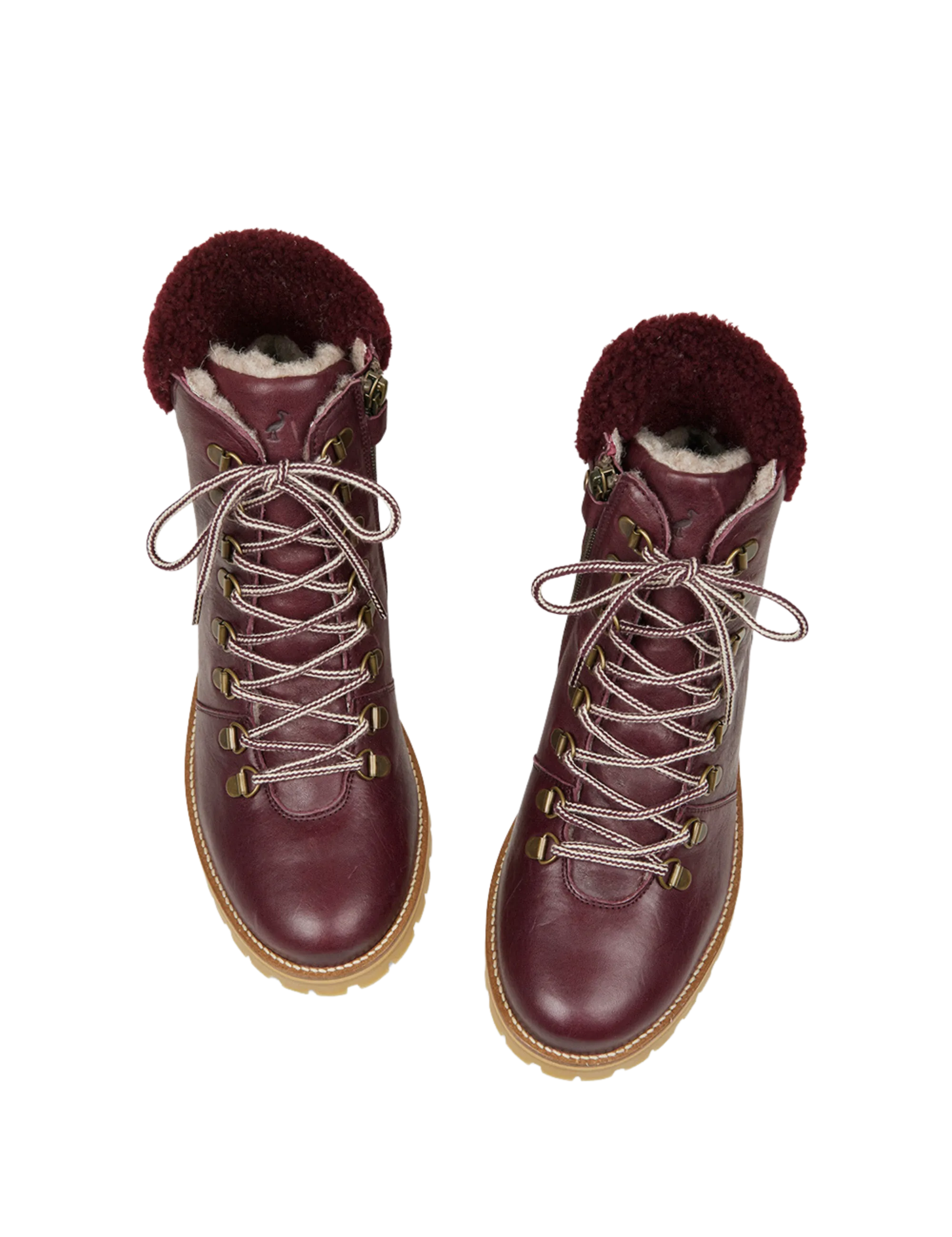 Shearling Winter Boot Women - Plum