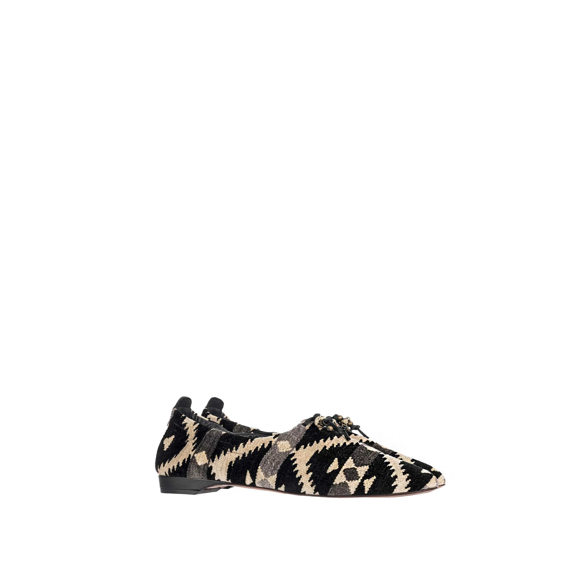 Slipper Azteco Fabric Black