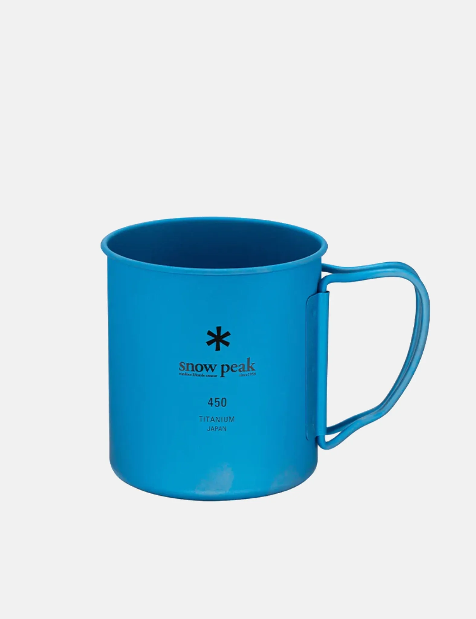 Snow Peak Titanium Single Cup (450ml) - Blue