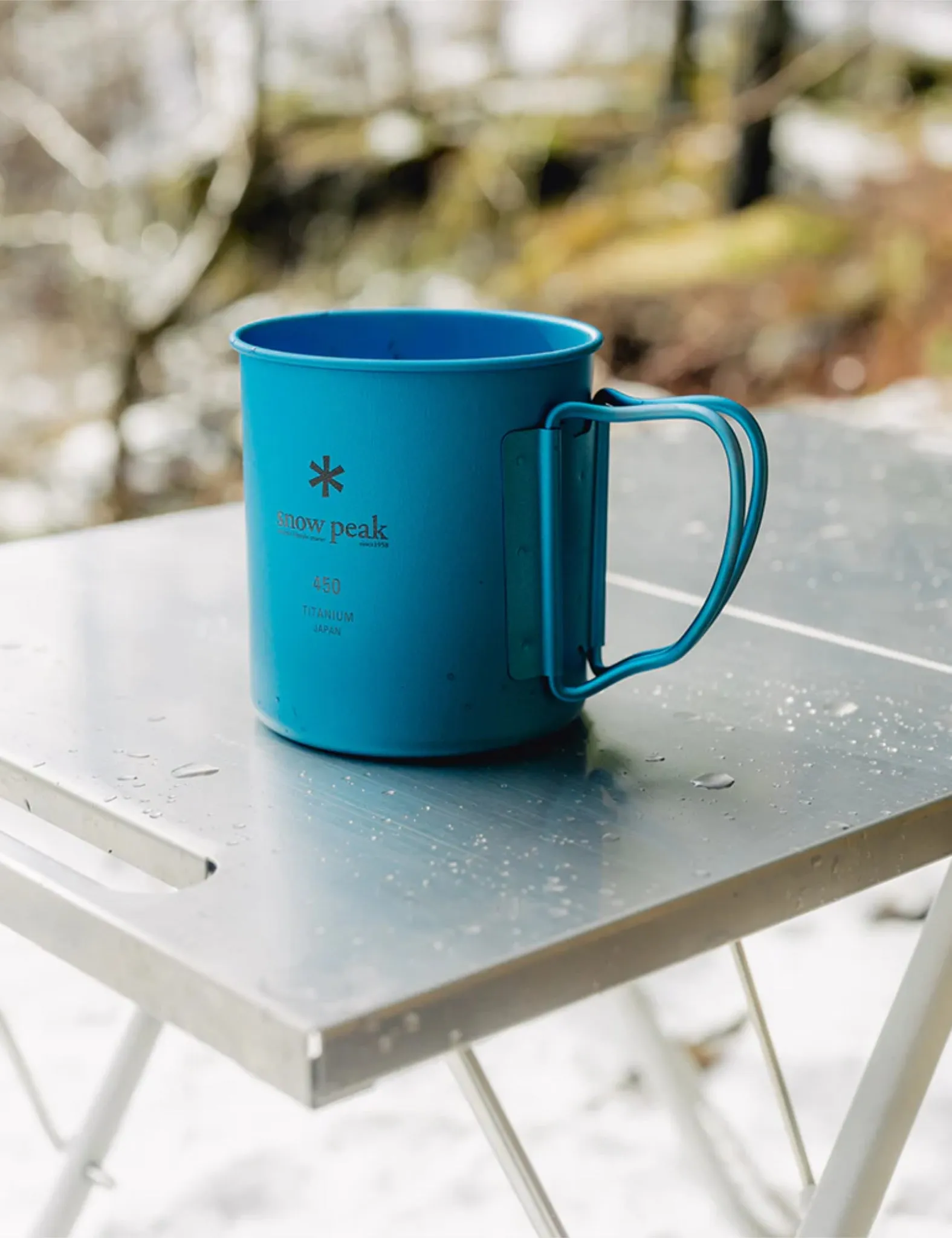 Snow Peak Titanium Single Cup (450ml) - Blue