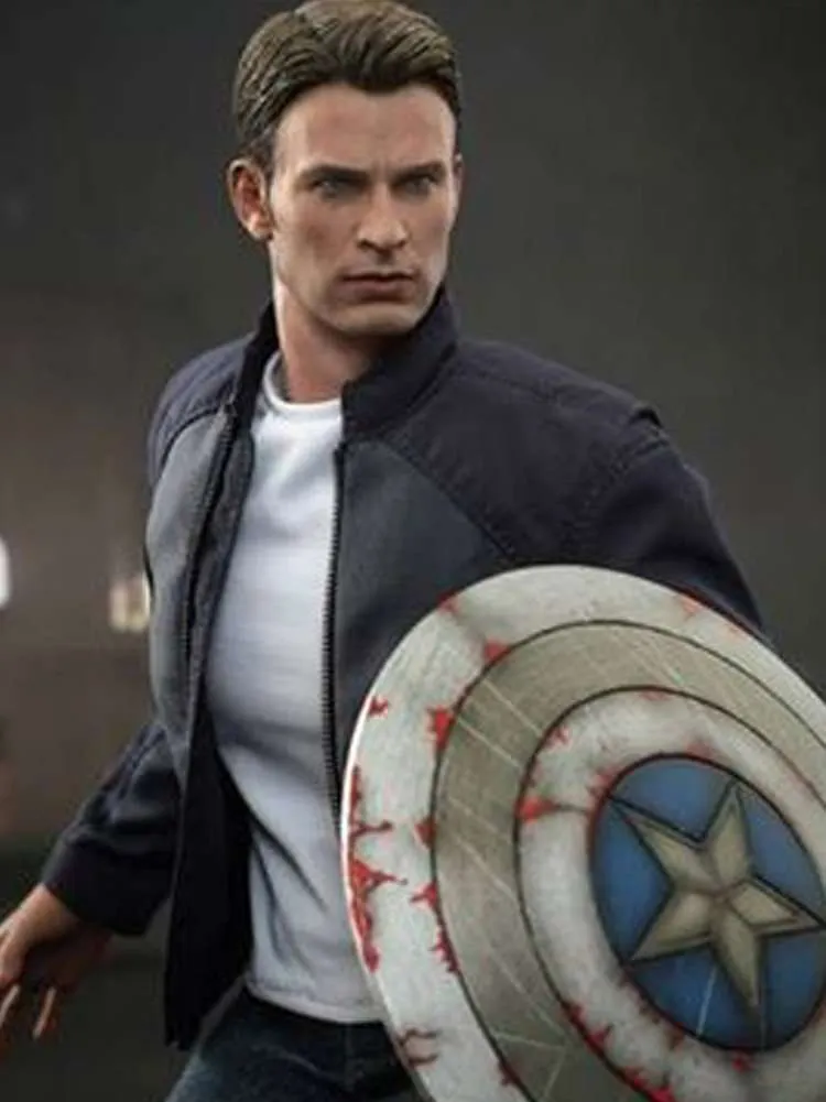 Steve Rogers Blue Jacket - New American Jackets