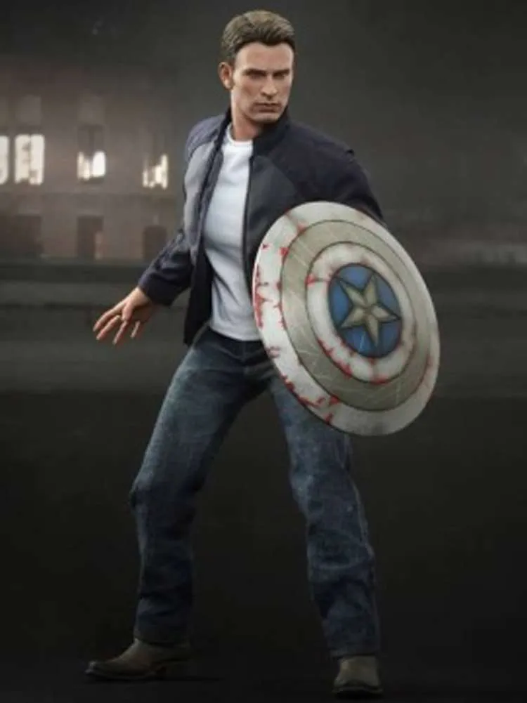 Steve Rogers Blue Jacket - New American Jackets