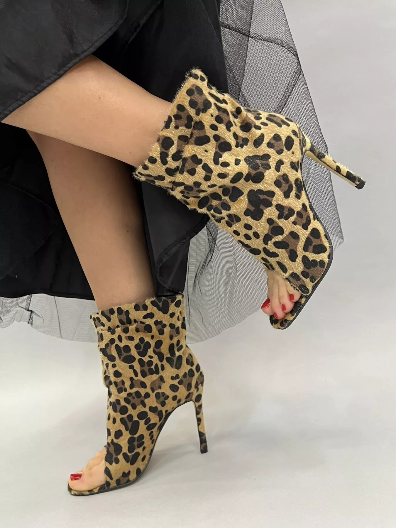 Summer boots E299 - LEOPARD