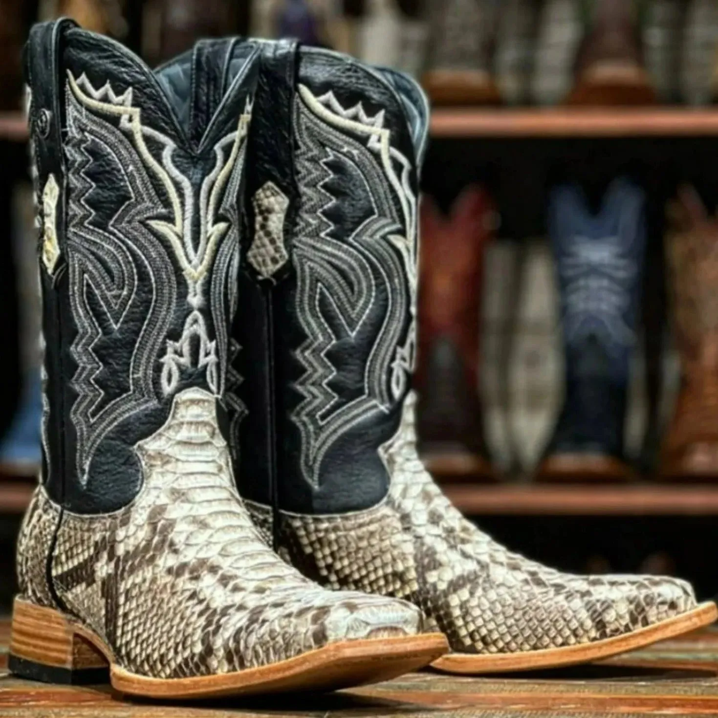 Tanner Mark Men's Medina Python Western Boot