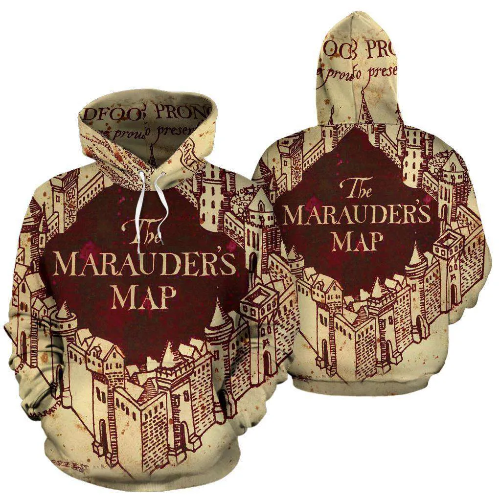 The Marauders Map All Over Print Hoodie