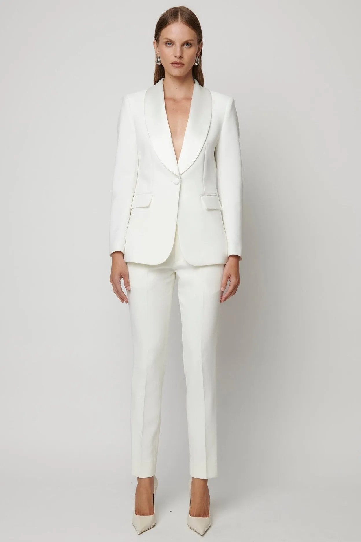 Tuxedo Blazer - Off White