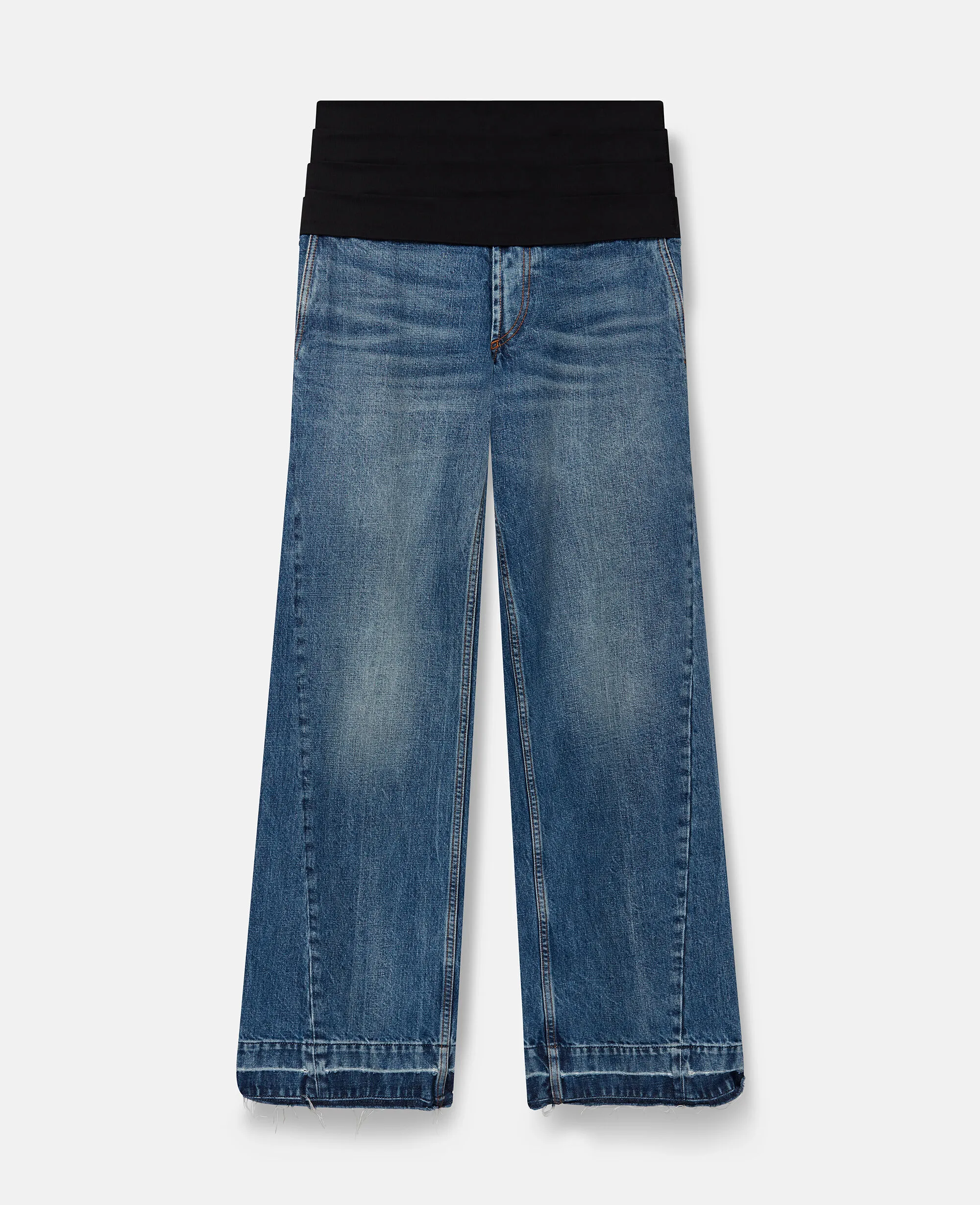 Tuxedo-Inspired Denim Jeans