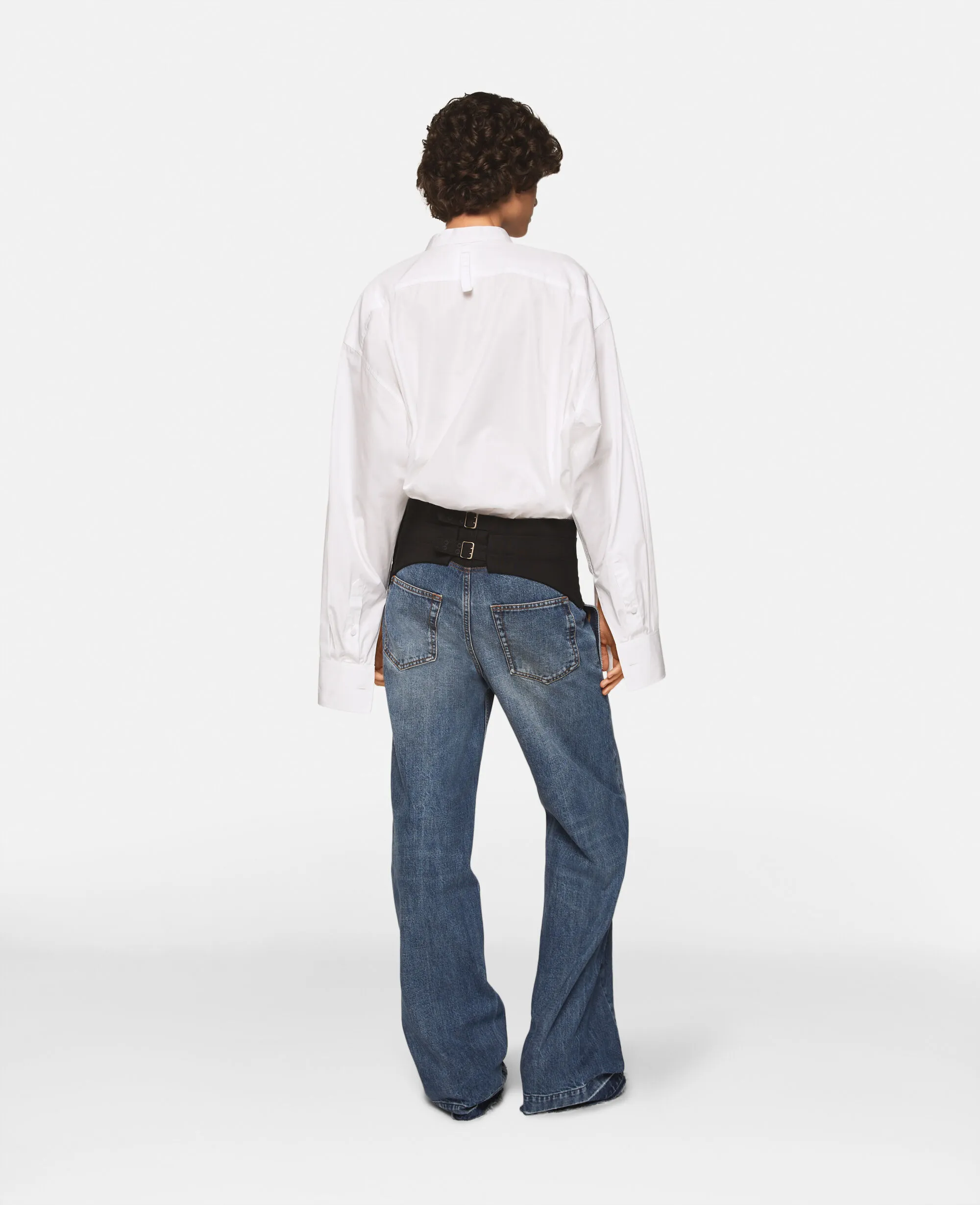 Tuxedo-Inspired Denim Jeans