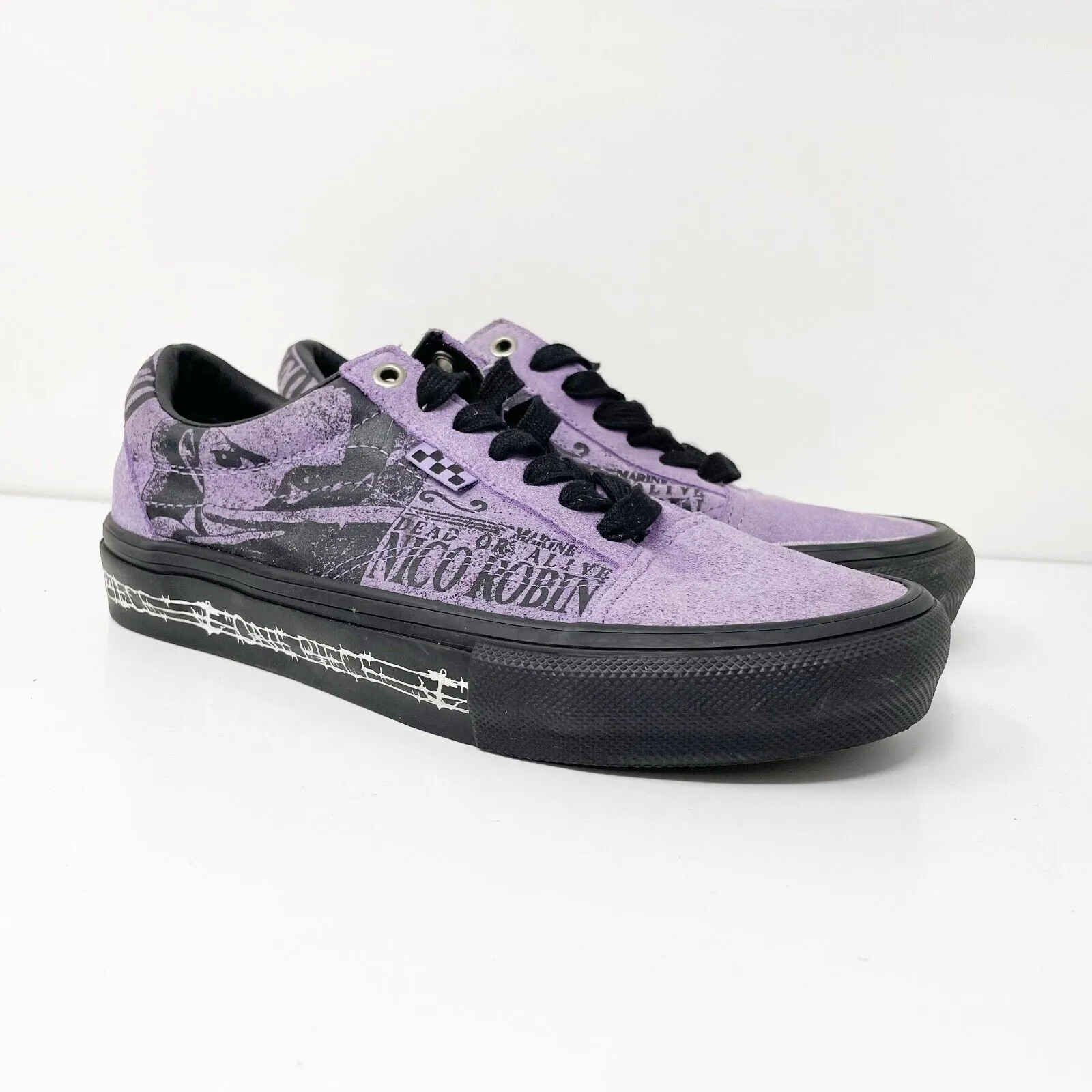 Vans Mens Off The Wall 500714 Purple Casual Shoes Sneakers Size 6