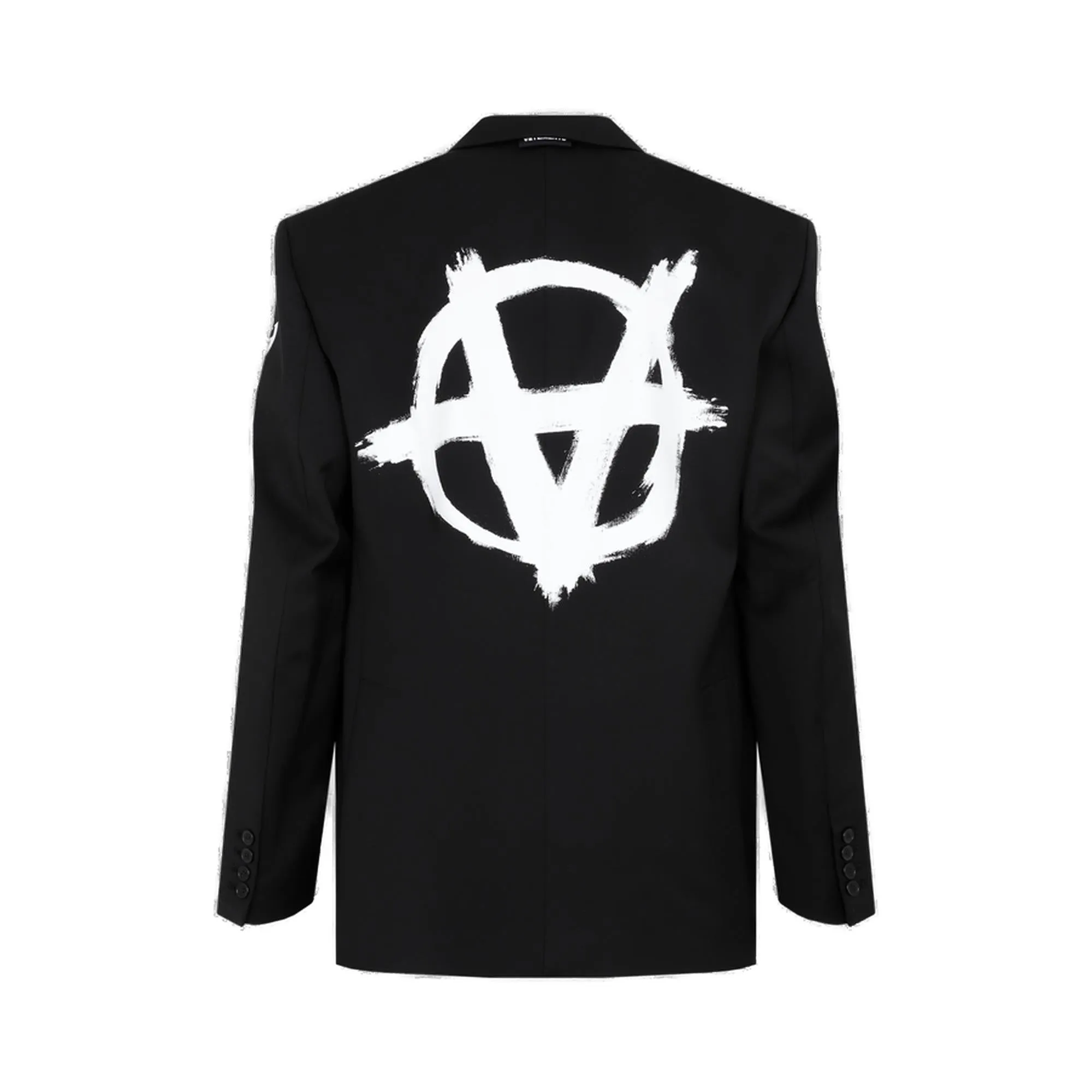 Vetements Gothic Logo Anarchy Single-Breasted Blazer