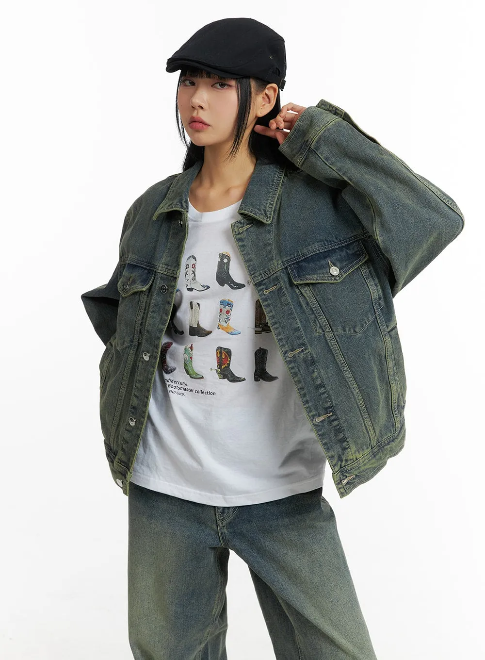 Vintage Denim Jacket (UNISEX) CM407