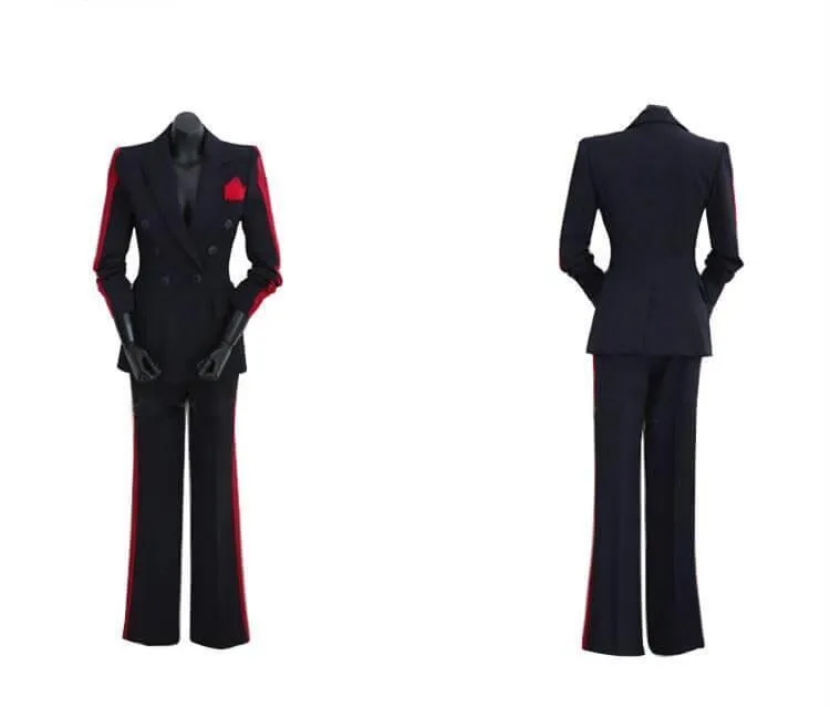 Women Pant Suit, Amani Double-Breasted Pantsuit