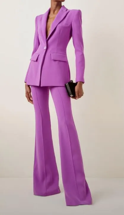 Women Pantsuits - Flared Pants