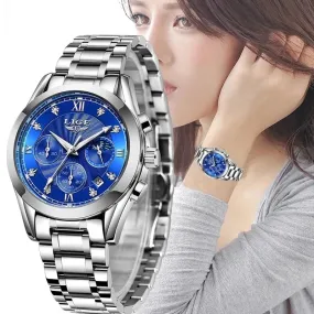 Women's Fashion Casual Creative Complete Calendar Wristwatch