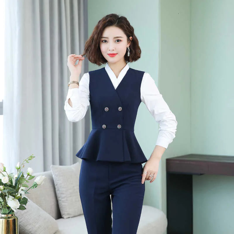 Women's Novelty Striped Formal Office Lady Style Business Suits