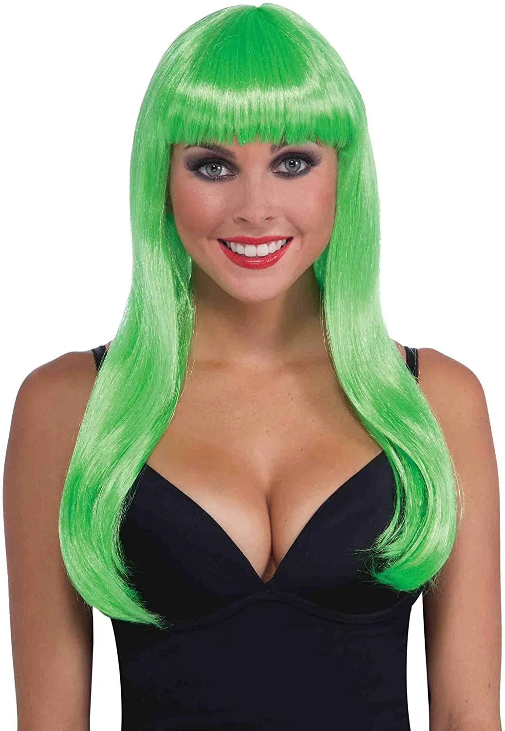 Women's Sassy Long Wig w/Bangs Costume Accessory