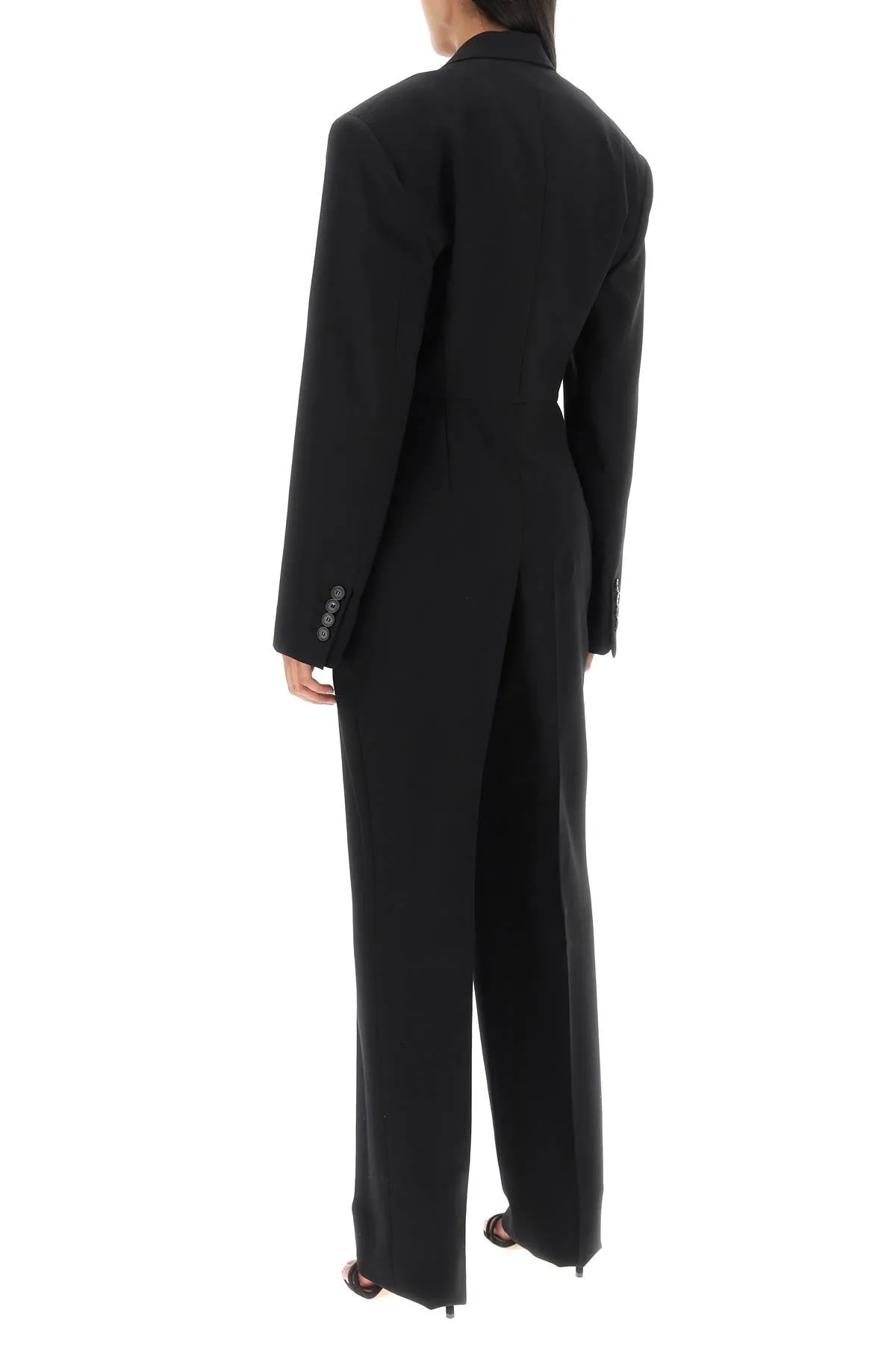 Wool Tuxedo Jumpsuit