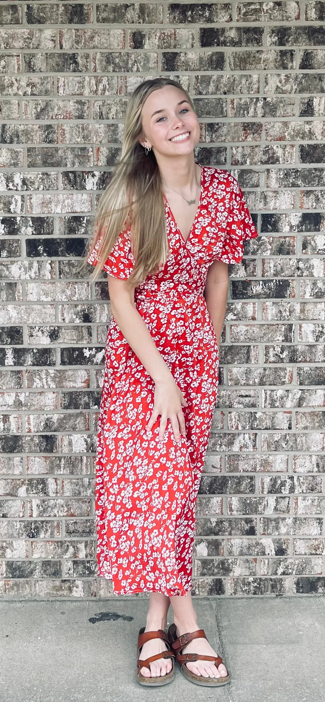 Wrap Midi Dress