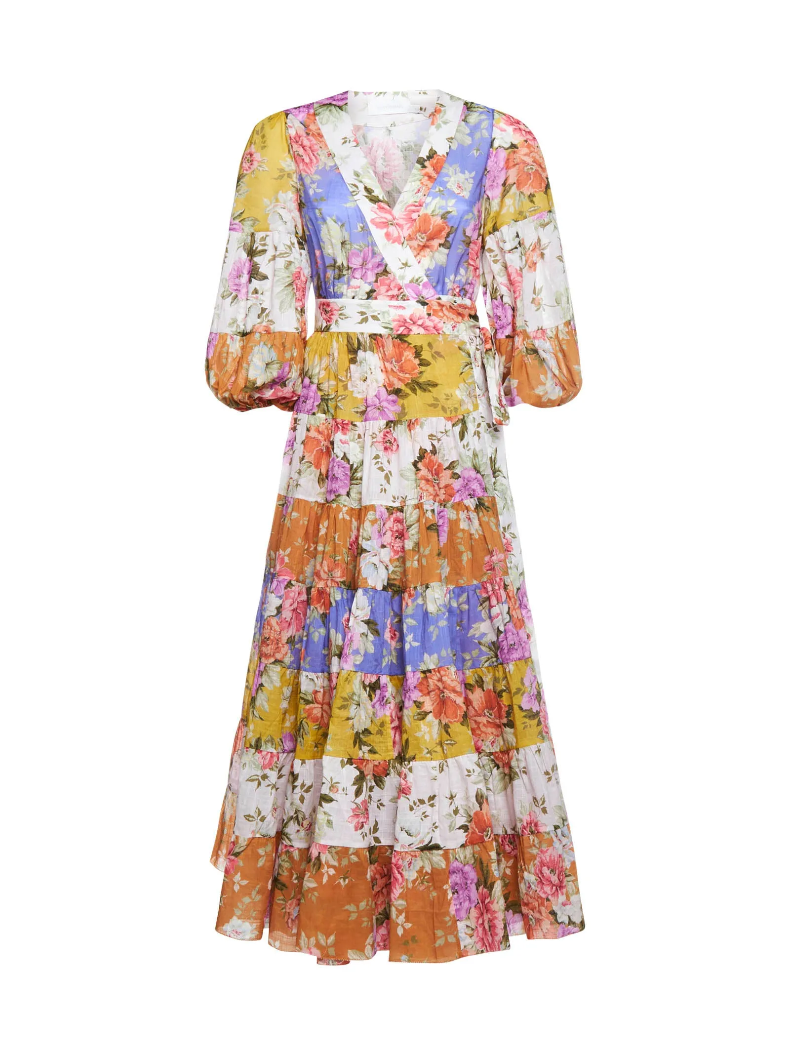 Zimmermann Floral Printed Wrap Dress