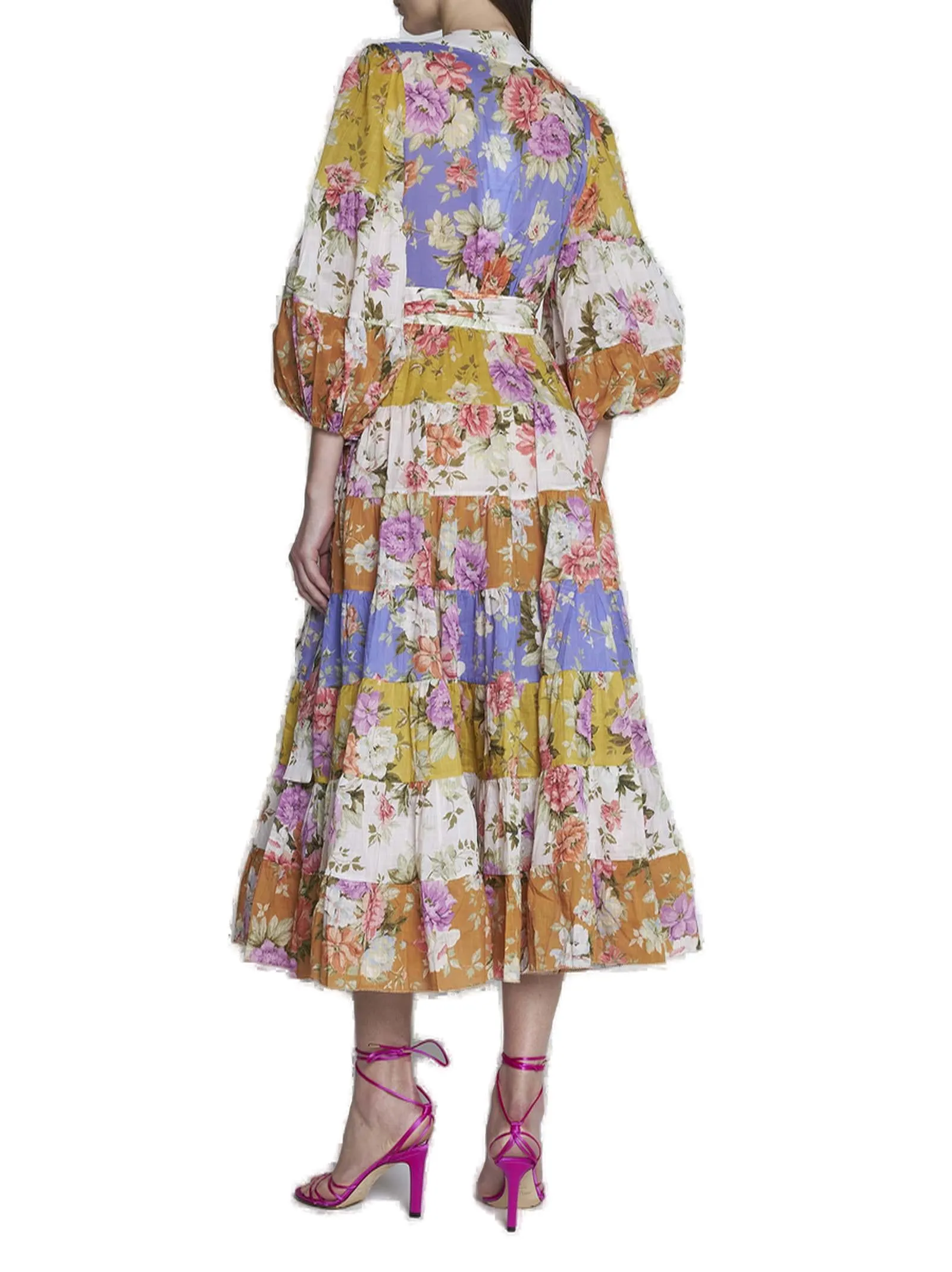 Zimmermann Floral Printed Wrap Dress