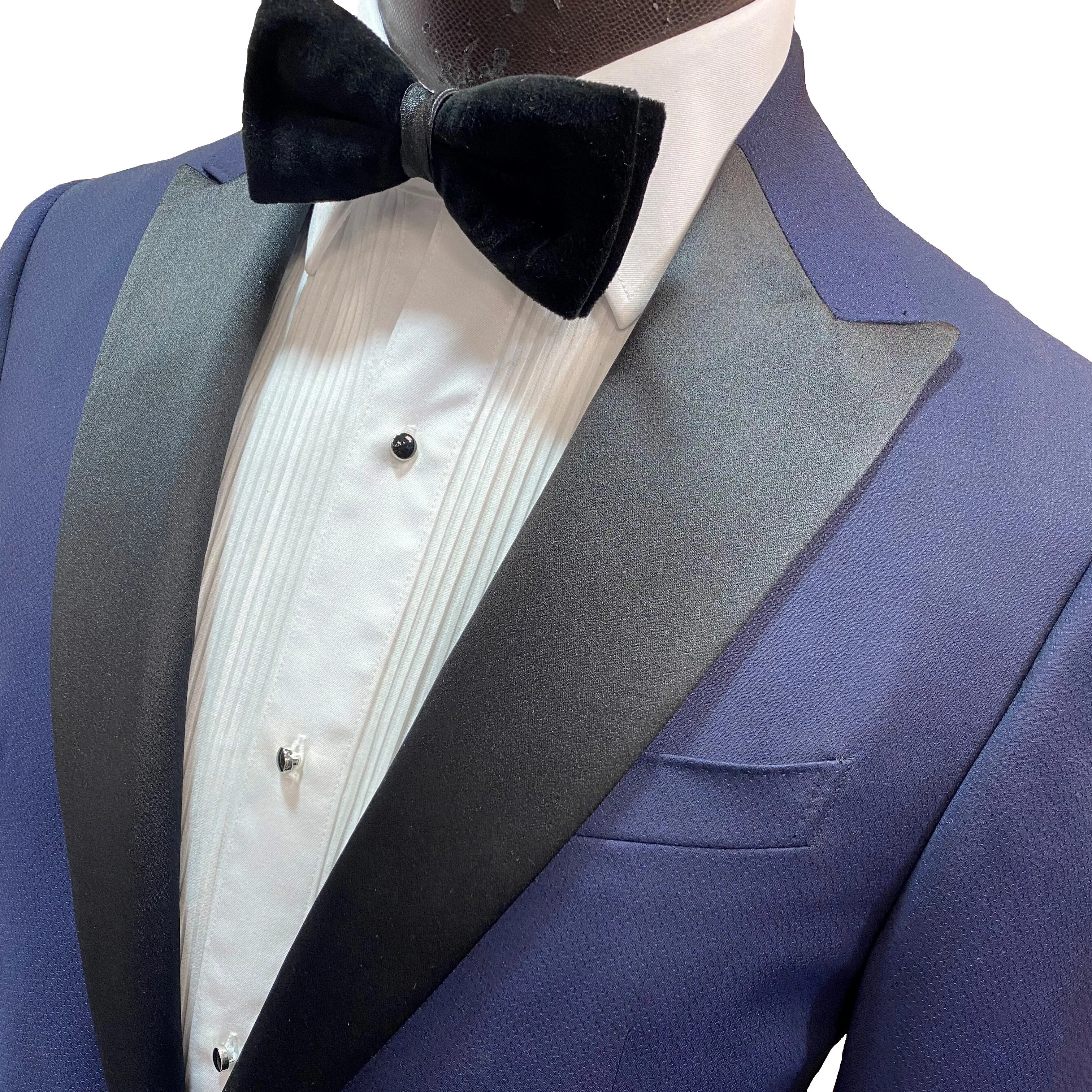 ZZegna 2Pce Navy Peak Lapel Tuxedo