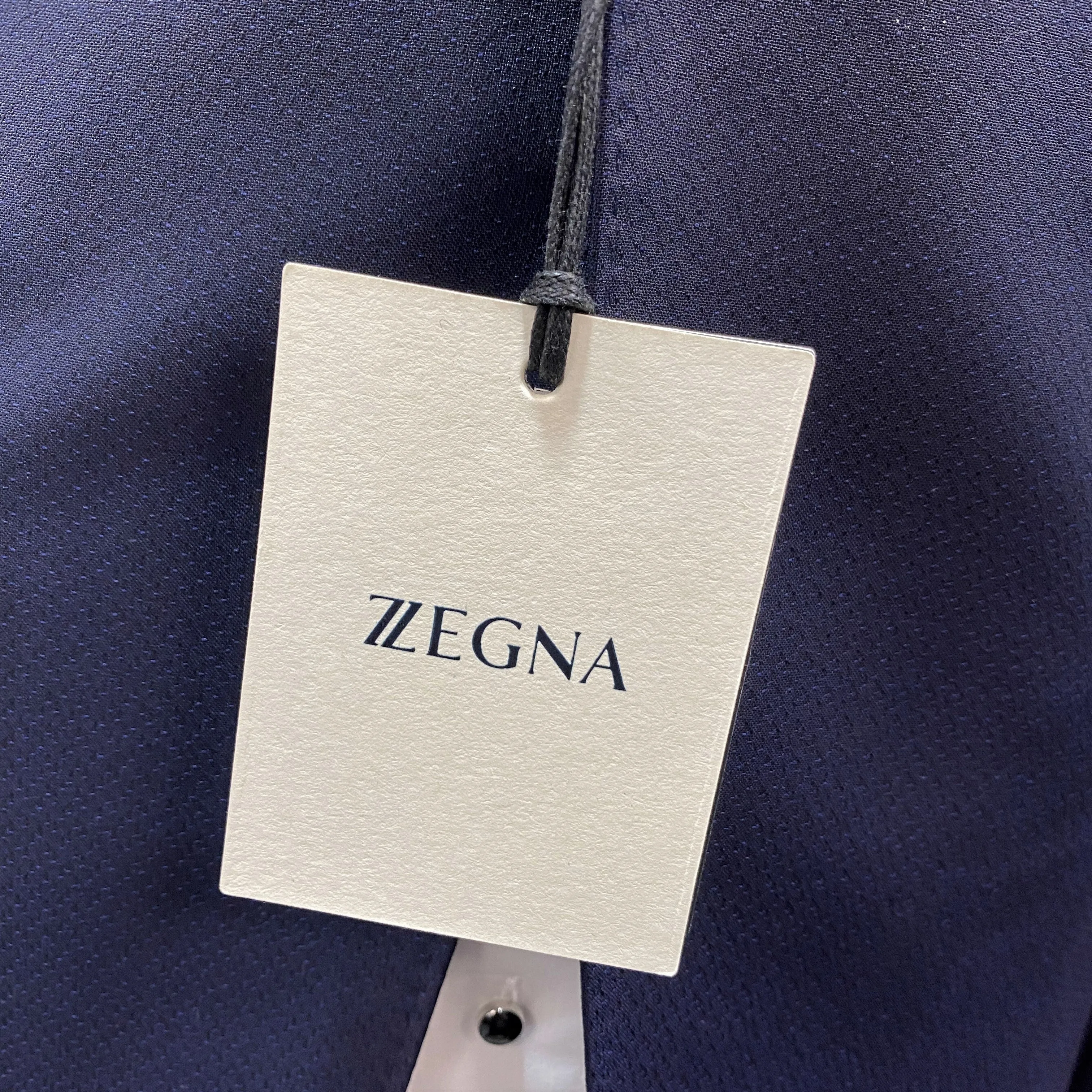 ZZegna 2Pce Navy Peak Lapel Tuxedo